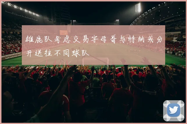 雄鹿队考虑交易字母哥与特纳或分开送往不同球队